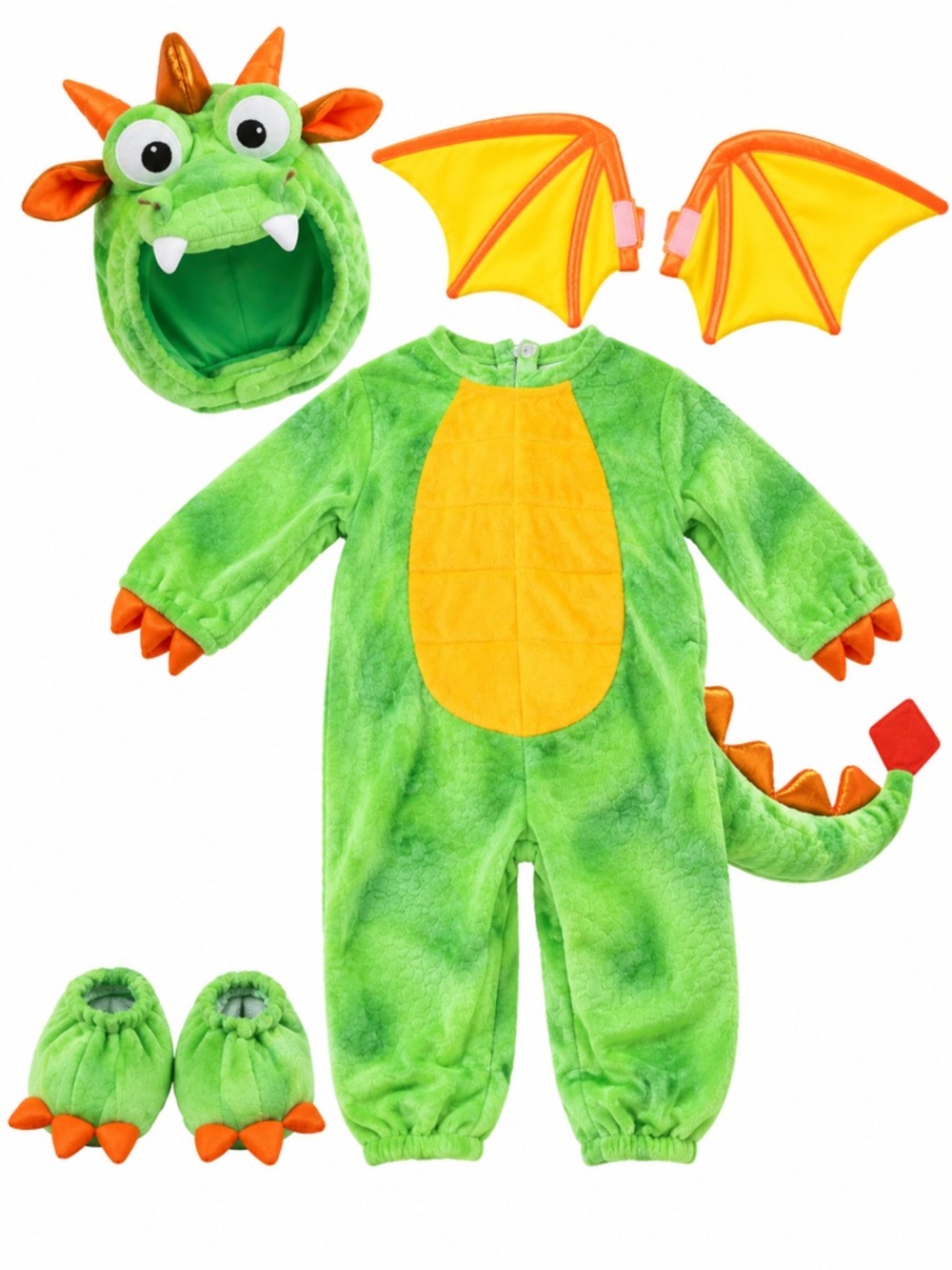 Spooktacular Creations Baby Green Dragon Halloween Costume | Size 18-24 Months